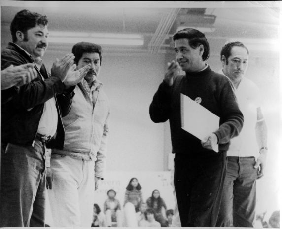 (3221) Cesar Chavez, Rallies, c. 1971. (3221) Cesar Chavez, Rallies, c. 1971.